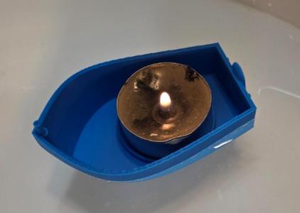 tealight boat