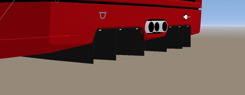 TWO Piece Split Rear Diffuser