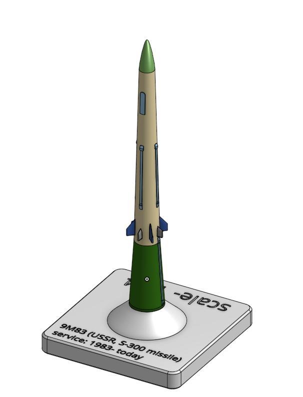 S300 missile model (9M83)