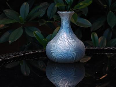 Bulbous Vase - Ripples