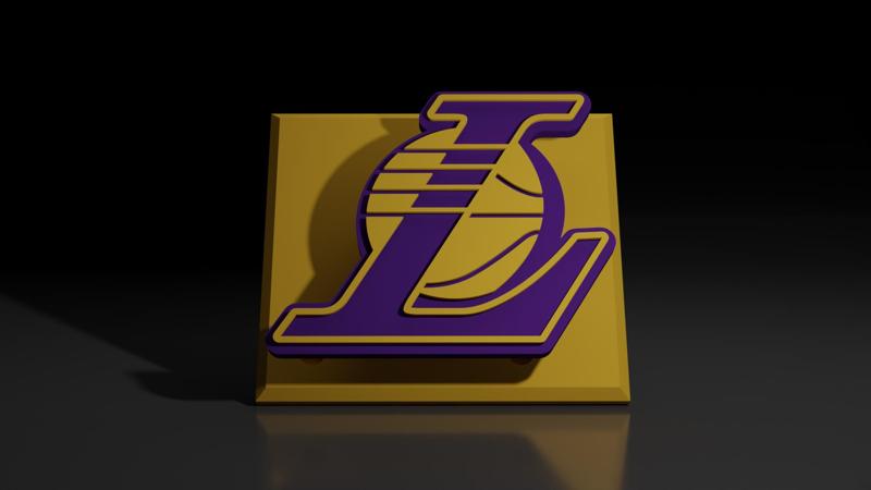 NBA Los Angeles Lakers Floating Logo Sign