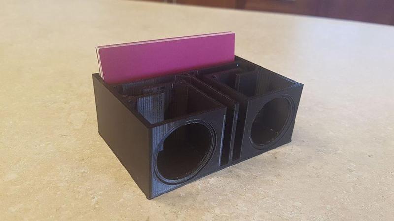 Subwoofer Box Business Card Holder