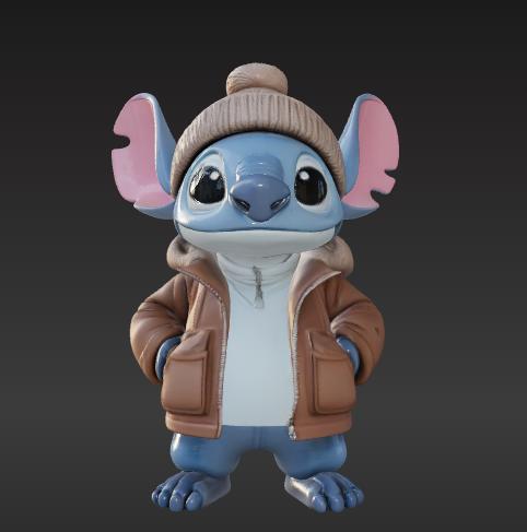 Winter Vibe Stitch Fan Art