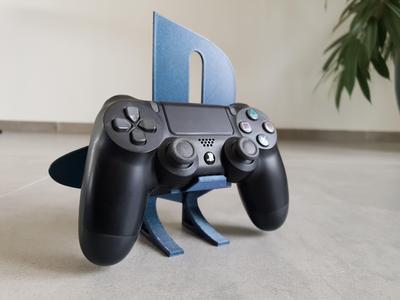 Stable holder for PlayStation 4 controller (DualShock 4) - STL file for 3D printing - Simple, practical design - Standless printing