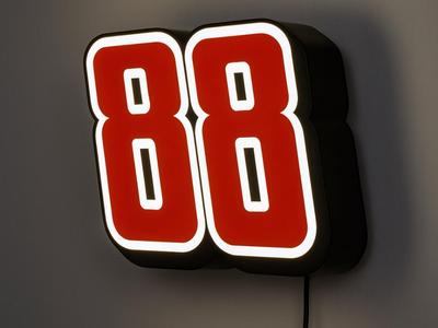 Dale Earnhardt Jr 88 LED Lightbox Sign