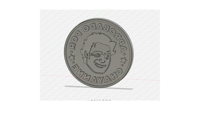 Personalized stamp "Approved by Chayanne".