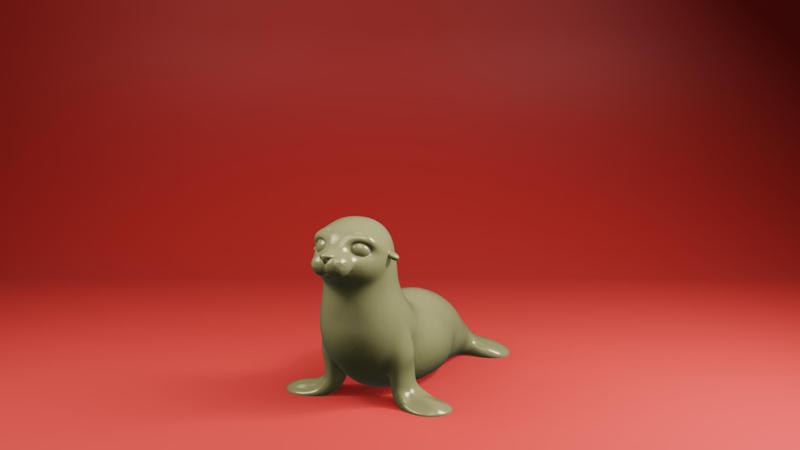 🦭 Adorable Seal – 3D Print Ready STL File V2