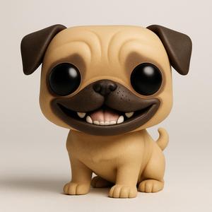 Funko pop Pug Sorridente