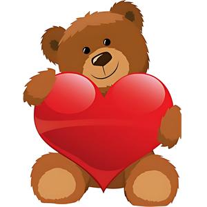 Valentine's Day Bear 3D Print - Cute, Fast-to-Print, 15cm Solid Model for Love Gifts 💘