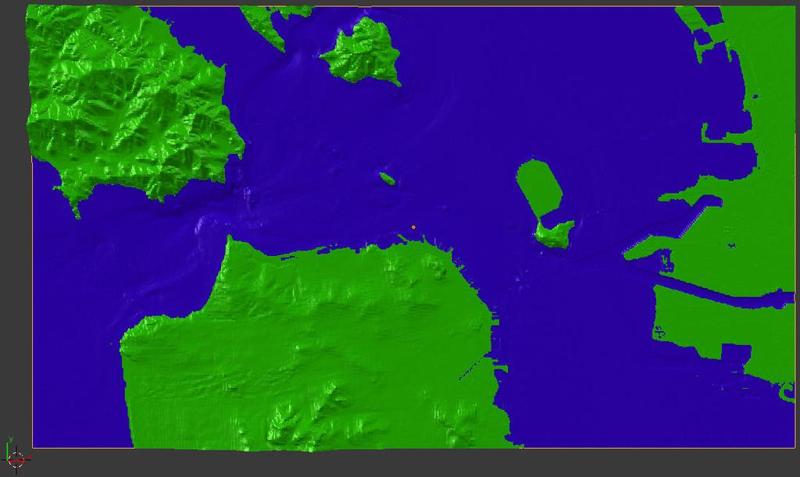 3d San Francisco Bay model