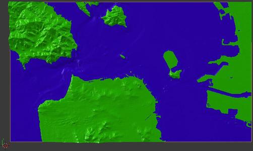 3d San Francisco Bay model