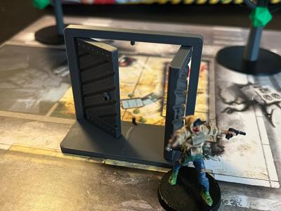Old Double Door for Zombicide - Print in place