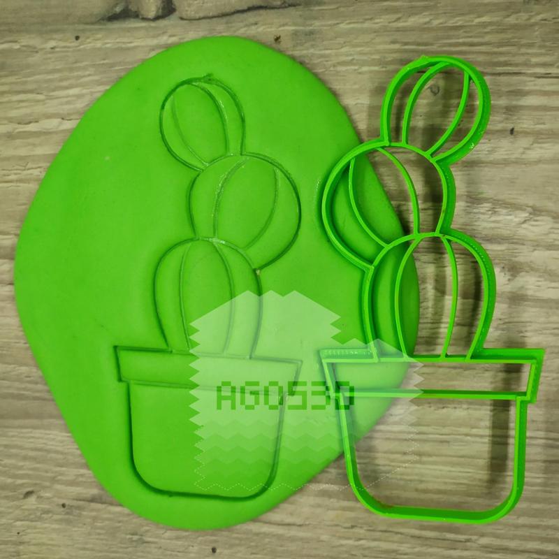 CACTUS - cookie cutter - Mexican party, desert, summer - cut dough and clay - 12cm