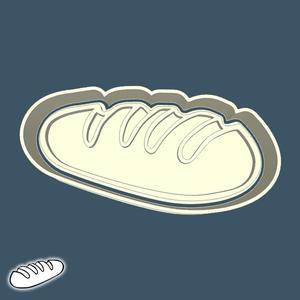 Food & drinks cookie cutters - bread (style 4)