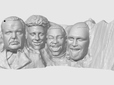 Chiefs Mount rushmore with extra spot - W/ TAYLOR