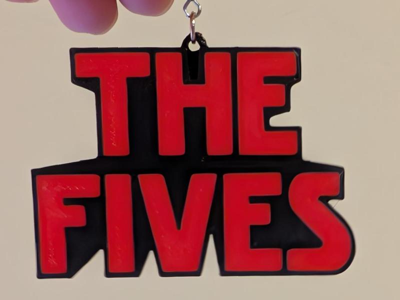 New Jersey Fives keychain or pendant