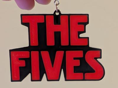 New Jersey Fives keychain or pendant