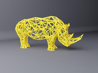 Rhinoceros sculpture