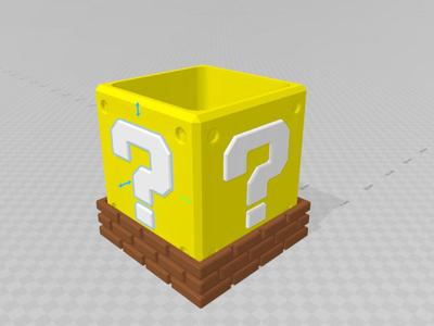 Pot de Fleur Cube Mario