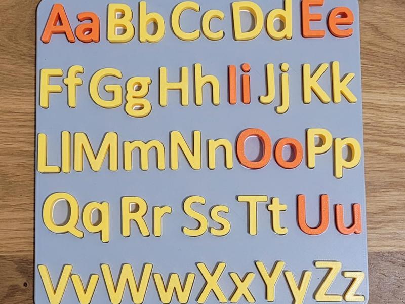Alphabet educational puzzle for kids
