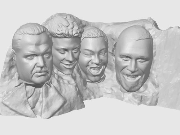 Chiefs Mount Rushmore w/ extra spot - w/out Taylor