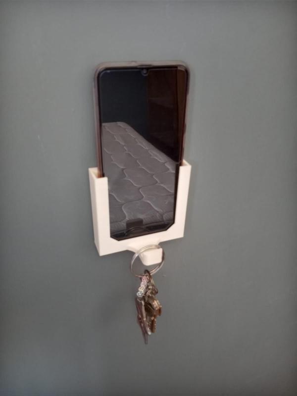Mobile phone and key holder
