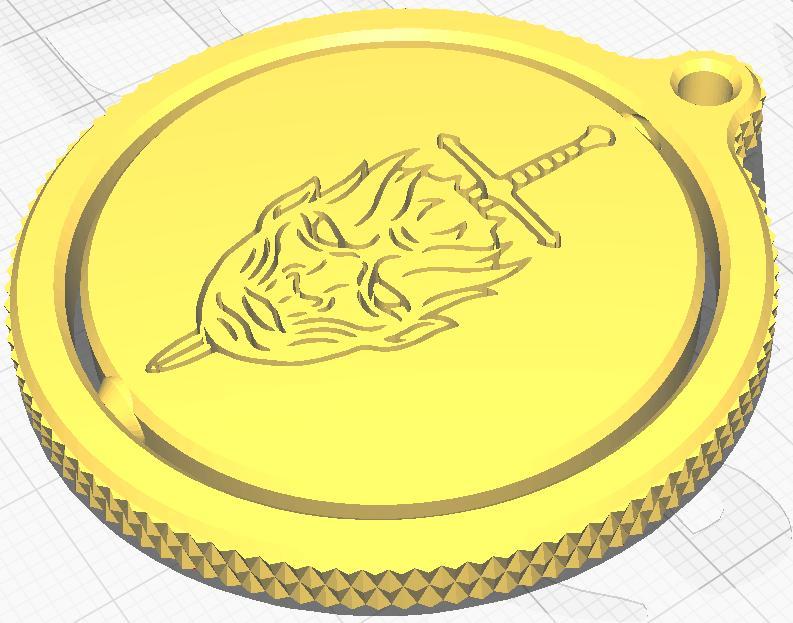 Night King spinner keychain