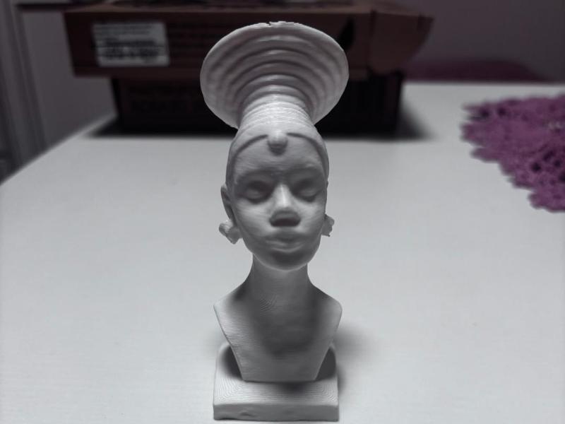 African woman bust