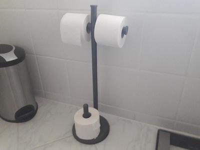 toilet roll stand with customizable height