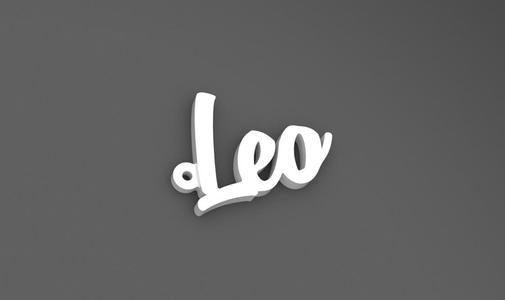 Leo Name Key Ring