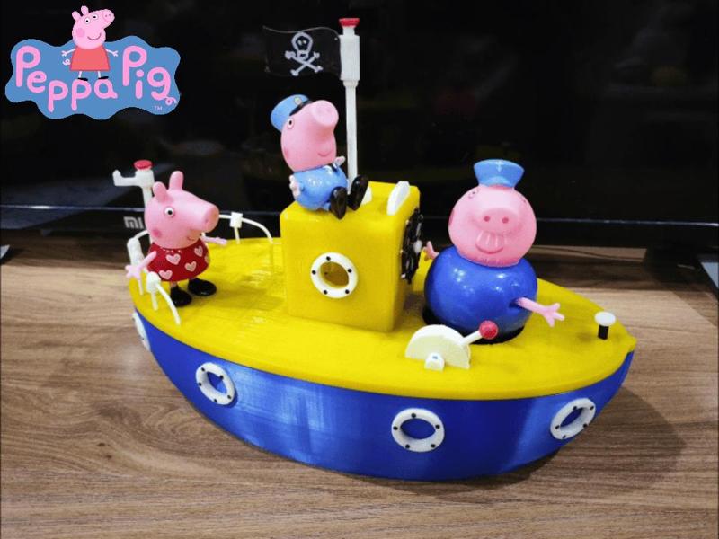 Peppa Pig ship, Grandpa Pig's Boat (Multi-part, Multi-color)