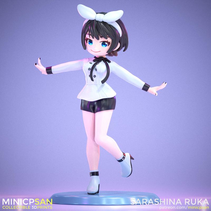 Sarashina Ruka - Cute Milky Blue Outfit - Rent-a-Girlfriend Anime Figure - 3D Printing
