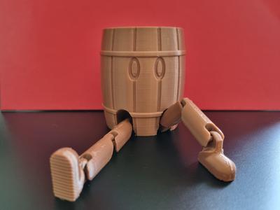 Mr. Barrel - an articulated pen holder / organiser