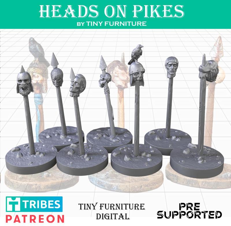 Heads on pikes (Harvest of War)