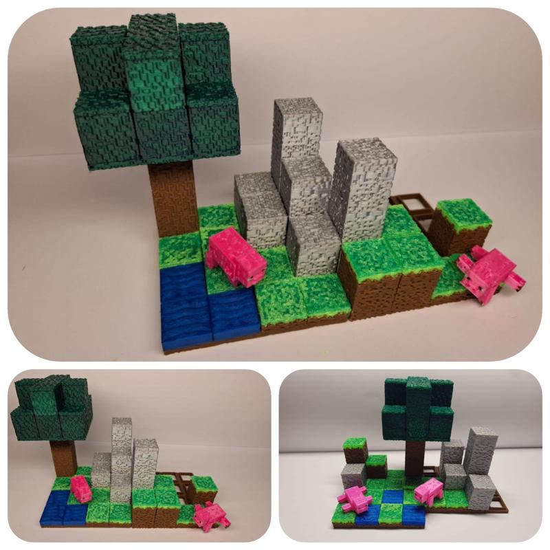 Minecraft-inspired Base