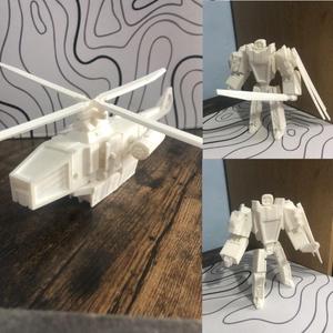 helicopter transforming toy