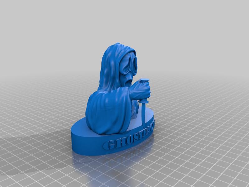 Ghostface bust with stand