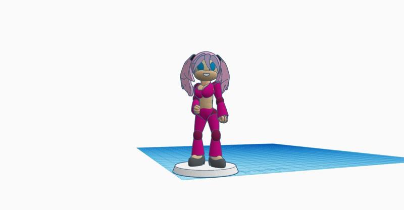 Gynoid 573114 "Stella" #TinkerCharacters @MyMiniFactory @Tinkercad.