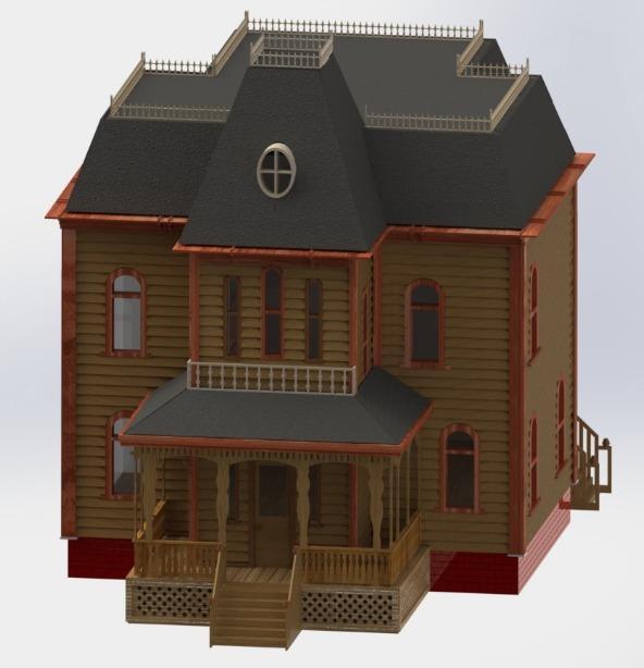 Psycho House - Thin Wall for Fast Print!