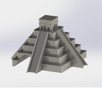 Mayan temple cave for reptiles and rodents