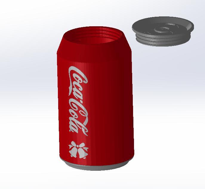 Coca Cola Christmas Can Container
