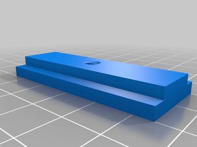 Table Saw Miter slide with hole