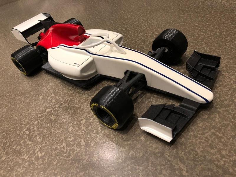 Open RC F1 FIA Formula 2 mod with Bell HP7 helmet