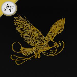 Eagle - Line Art - 2D Wall Art Decor