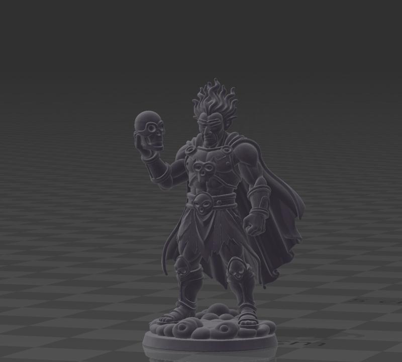 🕯️ Hades - Greek god of the underworld - Figure wargame 32 mm / Greek underworld god miniature for painting & display