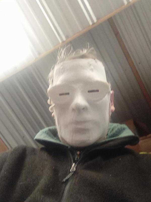 Frankenstein of the North, with creepy Snowblind glasses