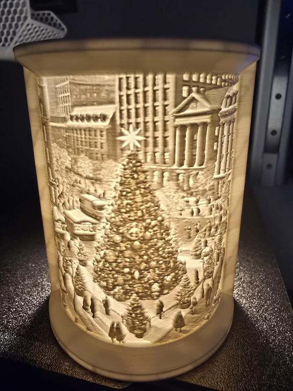 lithopane  christmas tree