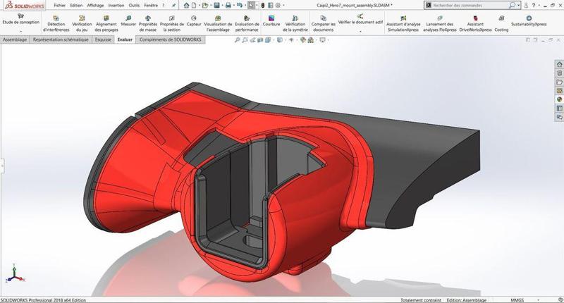 TBS Caipirinha 2 GoPro HERO7 skin mount (also compatible with GoPro SESSION)
