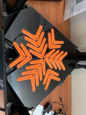 Tabletop Football Boomerang Keychain