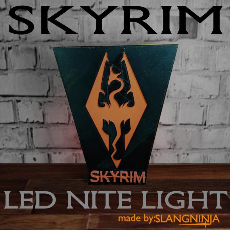 Skyrim l.e.d. desk lamp